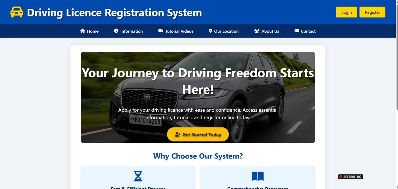 Driving License Registration
